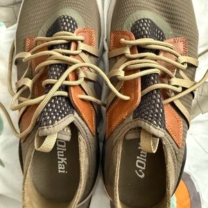 OluKai Men's Athletic Shoes in Brown and Orange